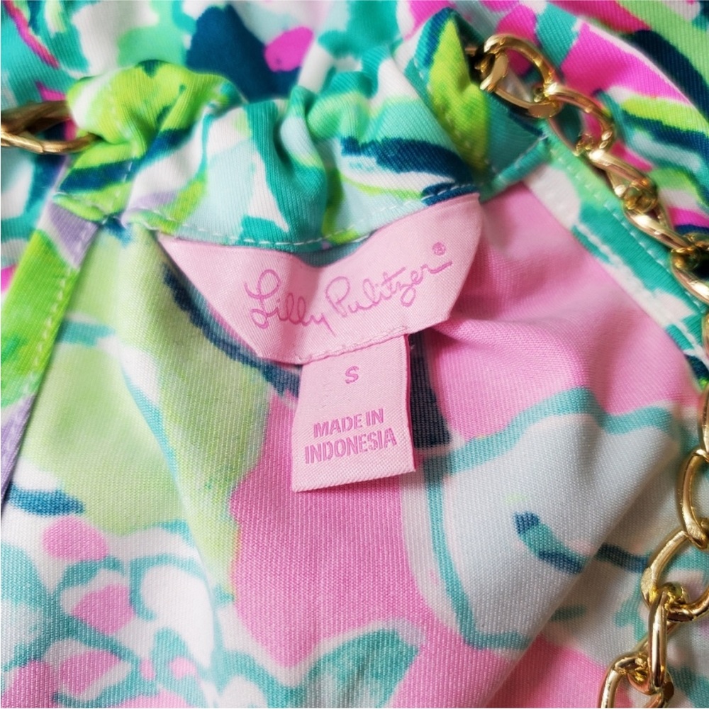 LILLY PULITZER BOWEN HALTER TOP ~ S - Picture 6 of 13
